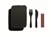 Lunch box with cutlery 700ml