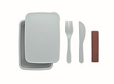 Lunch box with cutlery 700ml