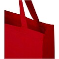 Madras 140 g/m2 GRS recycled cotton gusset tote bag, red