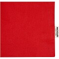Madras 140 g/m2 GRS recycled cotton gusset tote bag, red