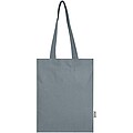 Madras Blend 140 g/m2 GRS recycled cotton tote bag 7L, grey
