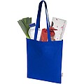 Madras Blend 140 g/m2 GRS recycled cotton tote bag 7L, royal blue