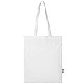 Madras Blend 140 g/m2 GRS recycled cotton tote bag 7L, white