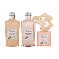 Magistra gift box with rose scent - shower gel, shampoo, herbal soap and loofah