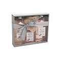 Magistra gift box with rose scent - shower gel, shampoo, herbal soap and loofah