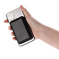 Magnetic 5.000 mAh 5W wireless powerbank, black