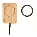 Magnetic bamboo wireless charger