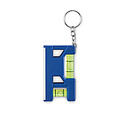 Magnetic level ABS key ring, royal blue