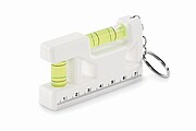 Magnetic level ABS key ring, white