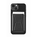 Magnetic PU cardholder, black