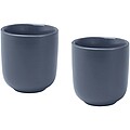 Male 90 ml ceramic espresso cups - set of 2, hale blue
