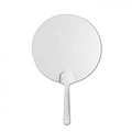 Manual hand fan, white