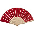 Manuela hand fan, red