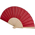 Manuela hand fan, red