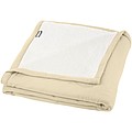 Marigold RPET polar fleece and sherpa blanket