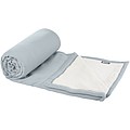 Marigold RPET polar fleece and sherpa blanket