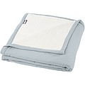 Marigold RPET polar fleece and sherpa blanket