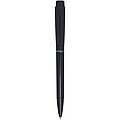 Martha recycled plastic ballpoint pen (blue ink), solid black