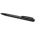 Martha recycled plastic ballpoint pen (blue ink), solid black