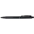 Martha recycled plastic ballpoint pen (blue ink), solid black