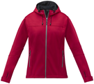 Match womens softshell jacket, red, M