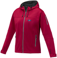 Match womens softshell jacket, red, M