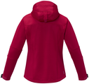 Match womens softshell jacket, red, M