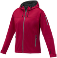 Match womens softshell jacket, red, M