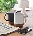 Matt ceramic cork mug 300 ml