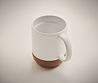 Matt ceramic cork mug 300 ml