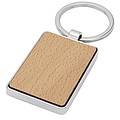 Mauro beech wood rectangular keychain