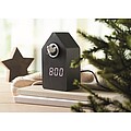 MDF cuckoo alarm clock, black