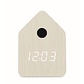 MDF cuckoo alarm clock, white