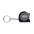 MeasureMate RCS reycled ABS 1 meter tape keychain, grey