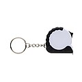 MeasureMate RCS reycled ABS 1 meter tape keychain, white