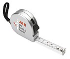 Measuring tape 2mtr, matt silver