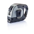 Measuring tape with carabiner, grey