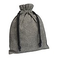 Medium drawstring bag made from recycled cotton