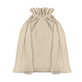 Medium gift cotton draw cord bag. Size approx. 25 x 32cm. 105 gr/m2.