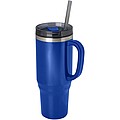 Melbourne 1200 ml RCS certified insulated tumbler with straw, royal blue