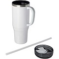 Melbourne 1200 ml RCS certified insulated tumbler with straw, white