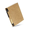 Memo note w/ mini recycled pen, black