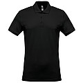Men s KARIBAN SHORT-SLEEVED PIQUÉ POLO SHIRT, black, L