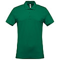 Men s KARIBAN SHORT-SLEEVED PIQUÉ POLO SHIRT, kelly green, 4XL