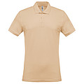 Men s KARIBAN SHORT-SLEEVED PIQUÉ POLO SHIRT, light sand, S