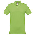 Men s KARIBAN SHORT-SLEEVED PIQUÉ POLO SHIRT, lime, S