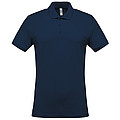 Men s KARIBAN SHORT-SLEEVED PIQUÉ POLO SHIRT, navy, S