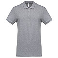 Men s KARIBAN SHORT-SLEEVED PIQUÉ POLO SHIRT, oxford grey, S
