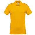 Men s KARIBAN SHORT-SLEEVED PIQUÉ POLO SHIRT, yellow, S