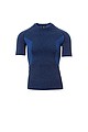 Men s sports T-shirt PAYPER THERMO PRO 160 SS, blue melange, L/XL
